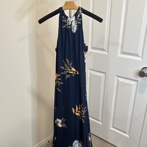 Floral Navy Maxi Dress
